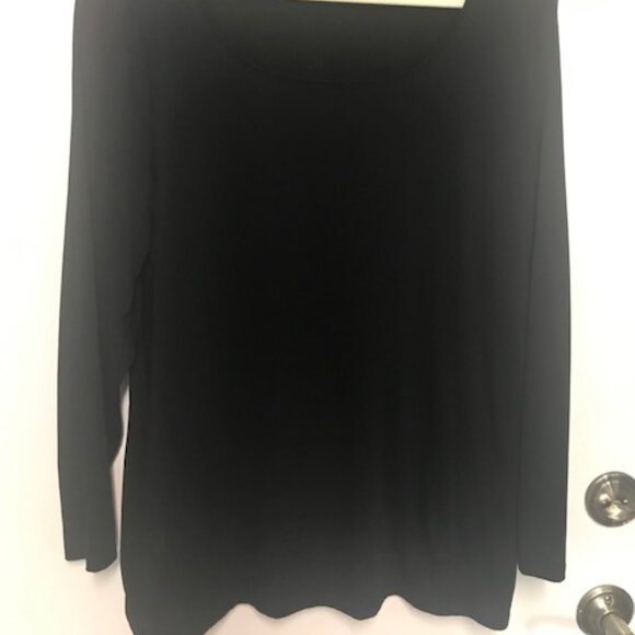 Coldwater Creek Long Sleeve Black Soft Shirt/Tee. Sz. 1X - Picture 2 of 4
